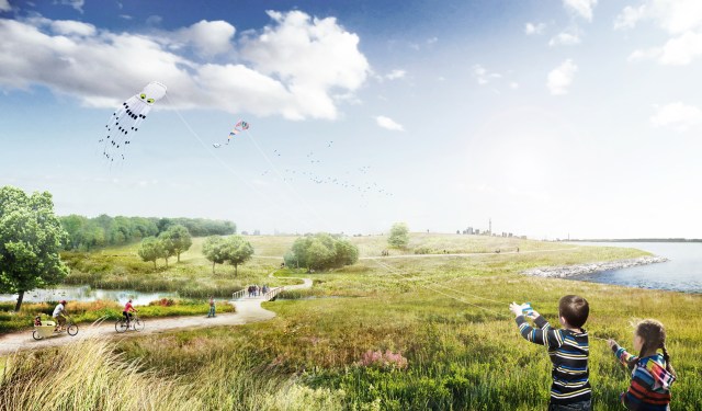 looking east over Serson Ck mouth