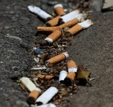 cigarette butts