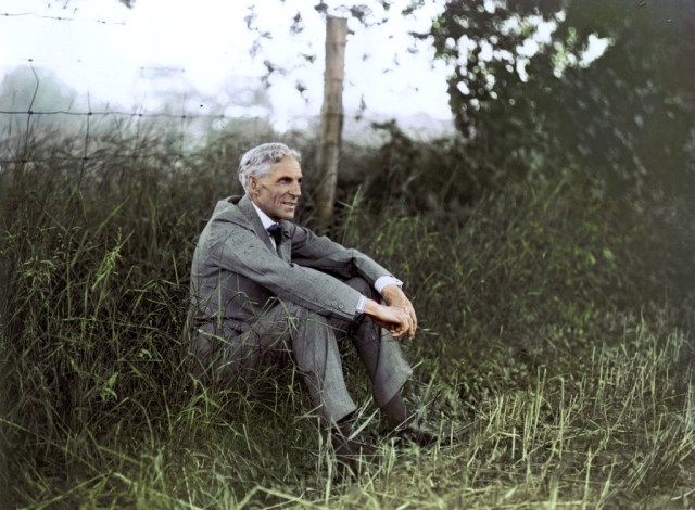 HenryFord in hemp field