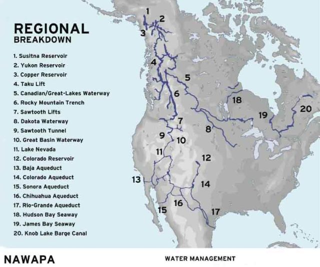 NAWAPA proposal Ralph M. ParsonsCo-1960s